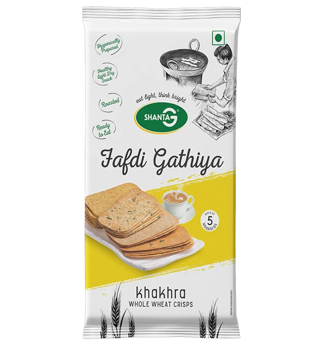 Shanta G Crisps - Fafdi Gathiya  - Set of 4 Packs