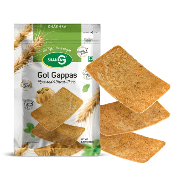 Golgappa Khakhra Wheat Thins - Roasted