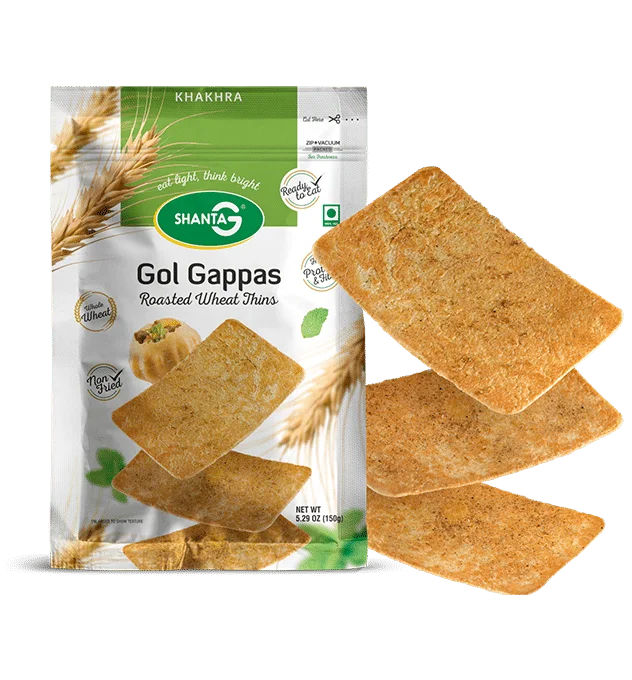 Golgappa Khakhra Wheat Thins - Roasted