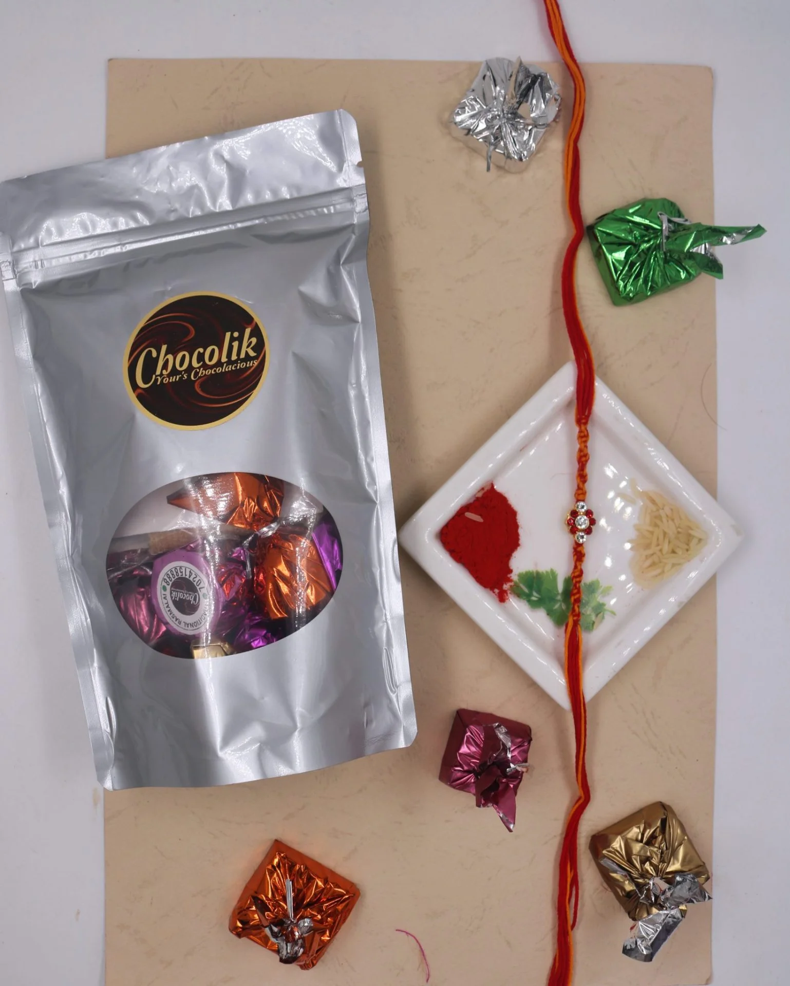 Chocolate Love Rakhi Pack 1 Chocolate Love Rakhi Pack