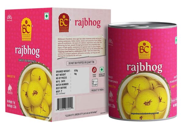 Bhikaram Chandmal Rajbhog Tin with Box - 1Kg