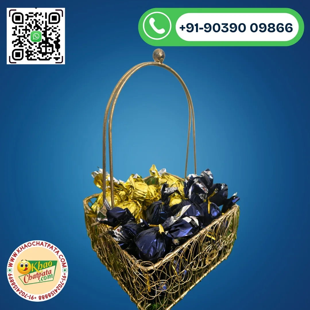 Square Mesh Basket Chocolate Hamper